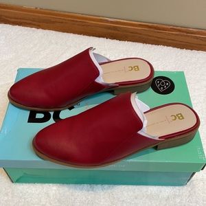 BC Red “Look At Me” Mules Vegan Women’s Shoes 7.5